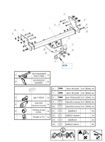 Фаркоп 5617-F Oris на Sollers Atlant (кроме короткой базы) 2022- без выреза в бампере. Тип шара: F. Нагрузки: 2500/120 кг, масса фаркопа 19,5 кг (без электрики в комплекте) от магазина ФаркопРос
